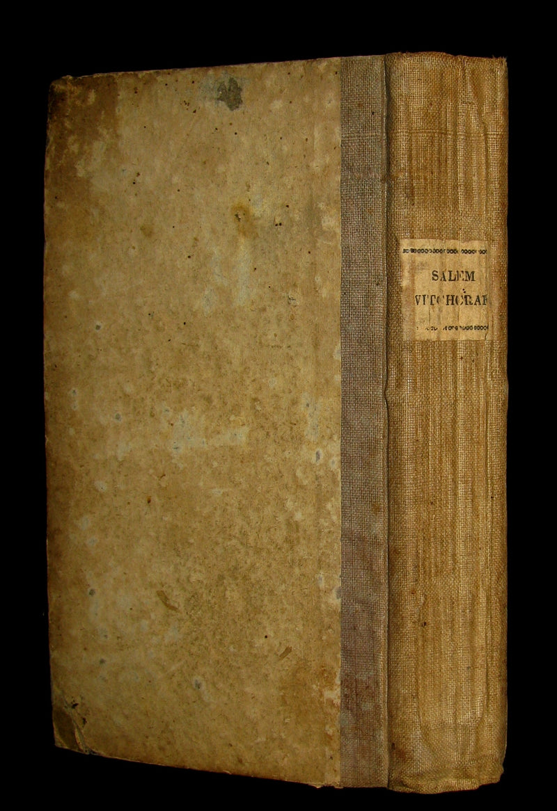 1828 Scarce Book - SALEM WITCHCRAFT - Wonders of the Invisible World by Robert Calef.