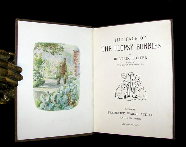 1909 Rare Book - Beatrix Potter - The Tale of the Flopsy Bunnies - First Edition, 1st or 2nd printing.