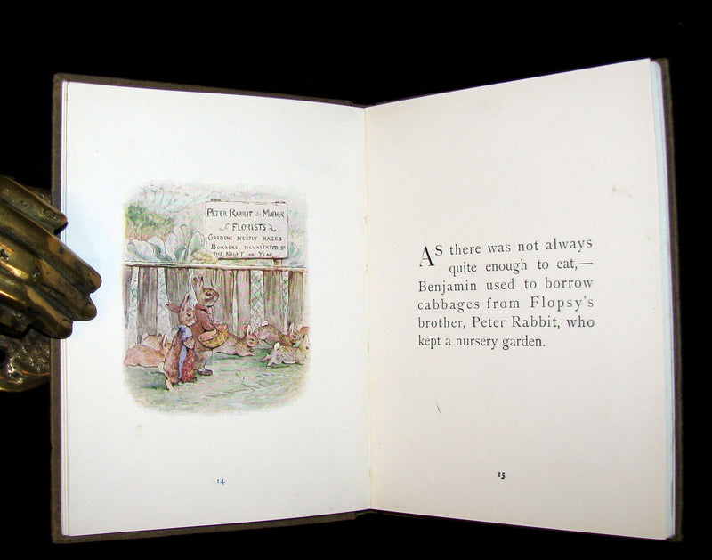 1909 Rare Book - Beatrix Potter - The Tale of the Flopsy Bunnies - First Edition, 1st or 2nd printing.