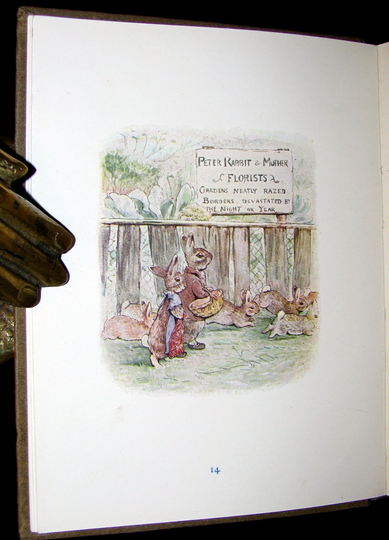 1909 Rare Book - Beatrix Potter - The Tale of the Flopsy Bunnies - First Edition, 1st or 2nd printing.