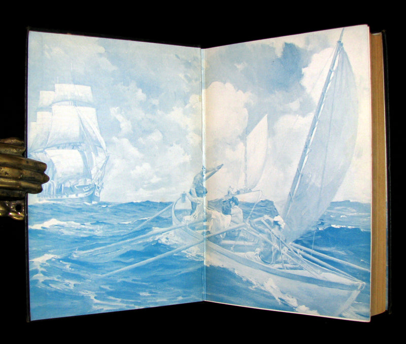 1931 Rare Book - Moby Dick or The White Whale by Herman Melville, illustrated by Anton Otto Fischer.