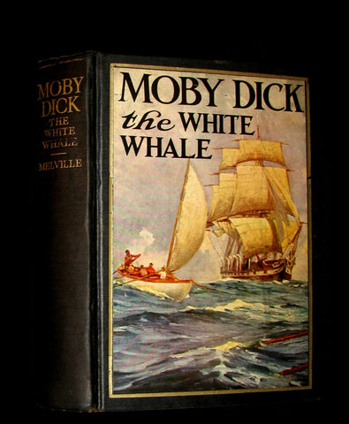 1931 Rare Book - Moby Dick or The White Whale by Herman Melville, illustrated by Anton Otto Fischer.