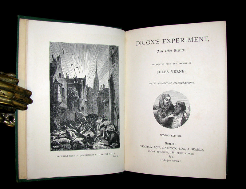 1875 Rare Second Edition - JULES VERNE - Dr. Ox's Experiment and Other Stories.