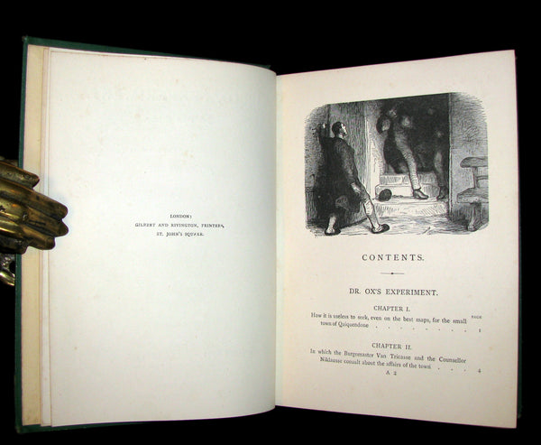 1875 Rare Second Edition - JULES VERNE - Dr. Ox's Experiment and other Stories.