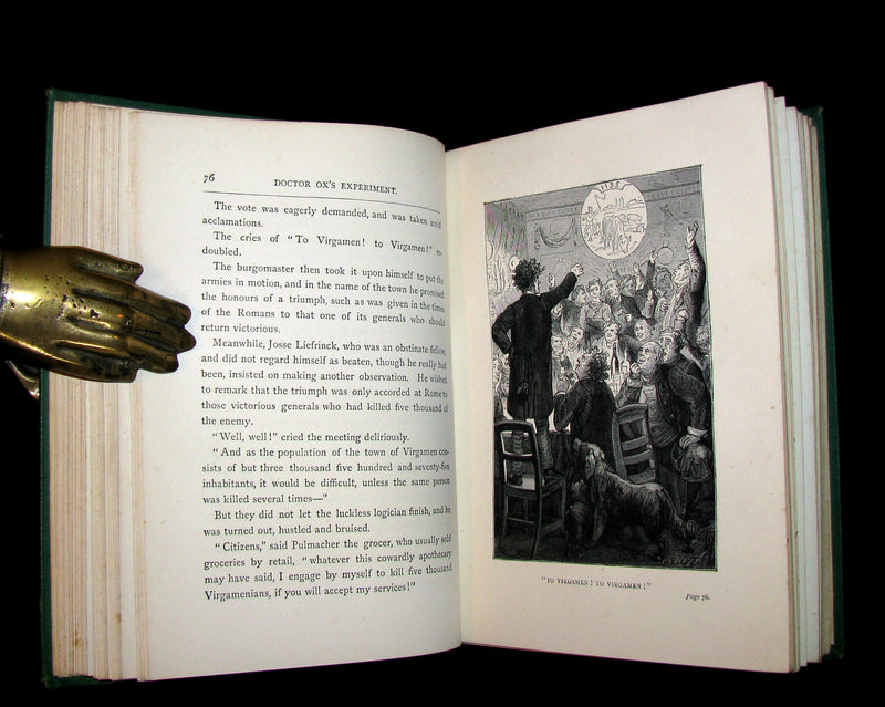 1875 Rare Second Edition - JULES VERNE - Dr. Ox's Experiment and Other Stories.