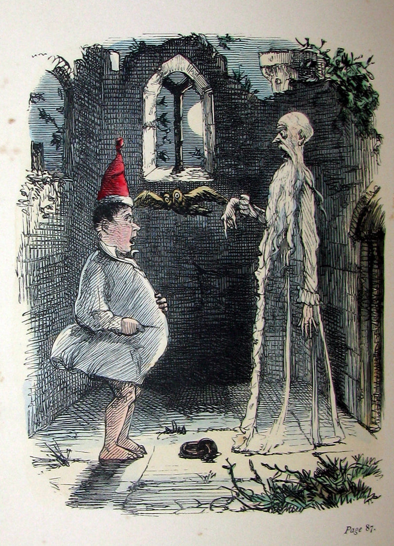 1864 Beautiful Tout Binding - INGOLDSBY LEGENDS, COLOR Illustrated by Cruikshank, Leech and Tenniel.
