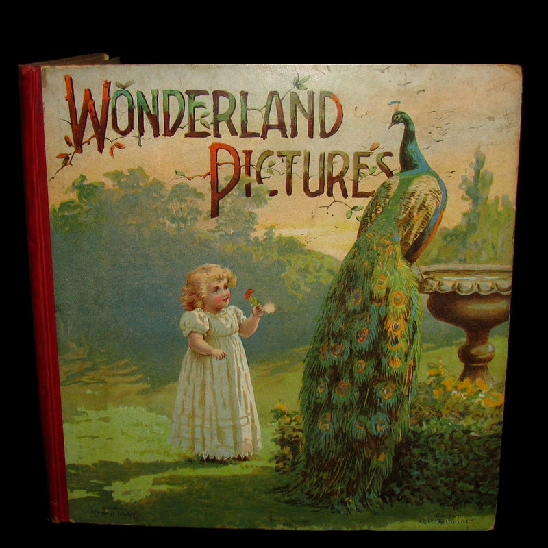 1899 Scarce Nister Revolving Toy Book - WONDERLAND PICTURES - 6 chromolithographed volvelles.