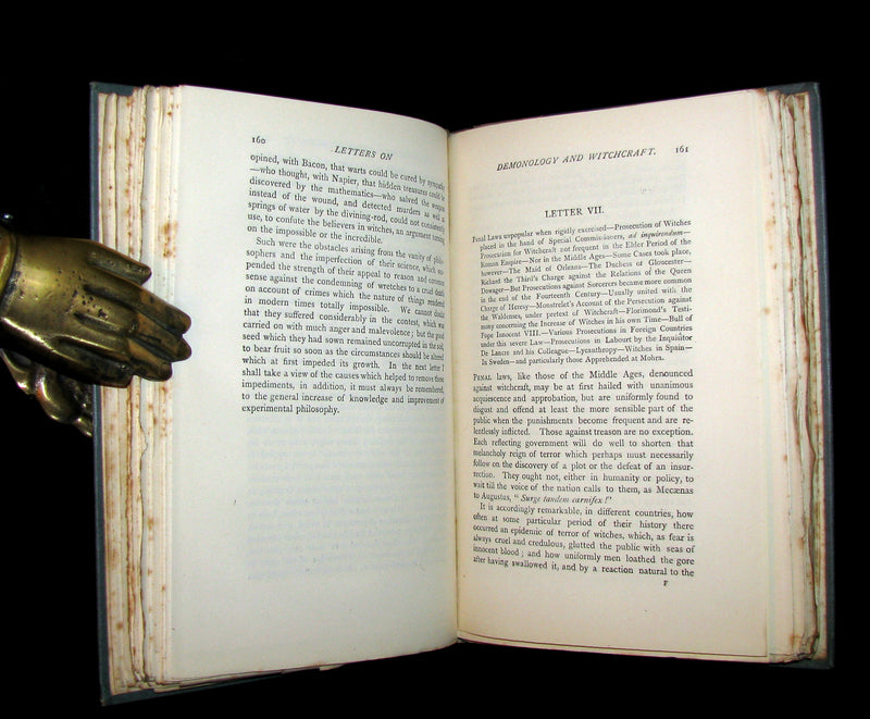 1887 Rare Book - Demonology and Witchcraft - WITCHES & FAIRIES by Sir Walter Scott.