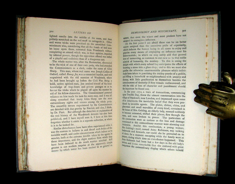 1887 Rare Book - Demonology and Witchcraft - WITCHES & FAIRIES by Sir Walter Scott.