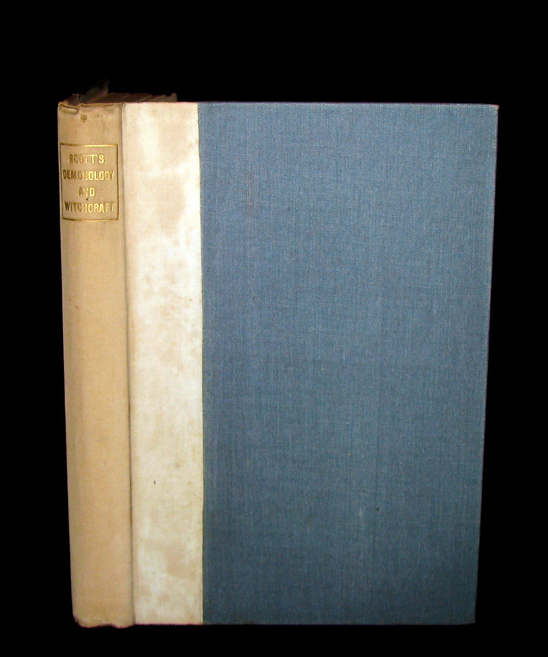 1887 Rare Book - Demonology and Witchcraft - WITCHES & FAIRIES by Sir Walter Scott.