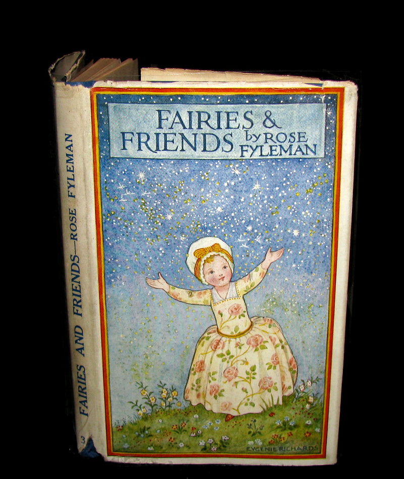1925 Signed Book - Rose Fyleman - Fairies and Friends + Signed Letter. First Edition.