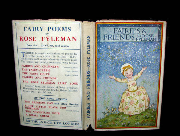 1925 Signed Book - Rose Fyleman - Fairies and Friends + Signed Letter. First Edition.