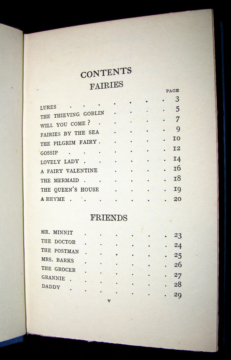 1925 Signed Book - Rose Fyleman - Fairies and Friends + Signed Letter. First Edition.
