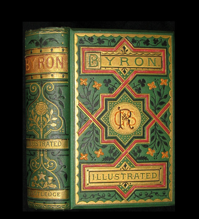 1870 Rare Victorian Book - Poems by Lord Byron illustrated by Foster & Gilbert.