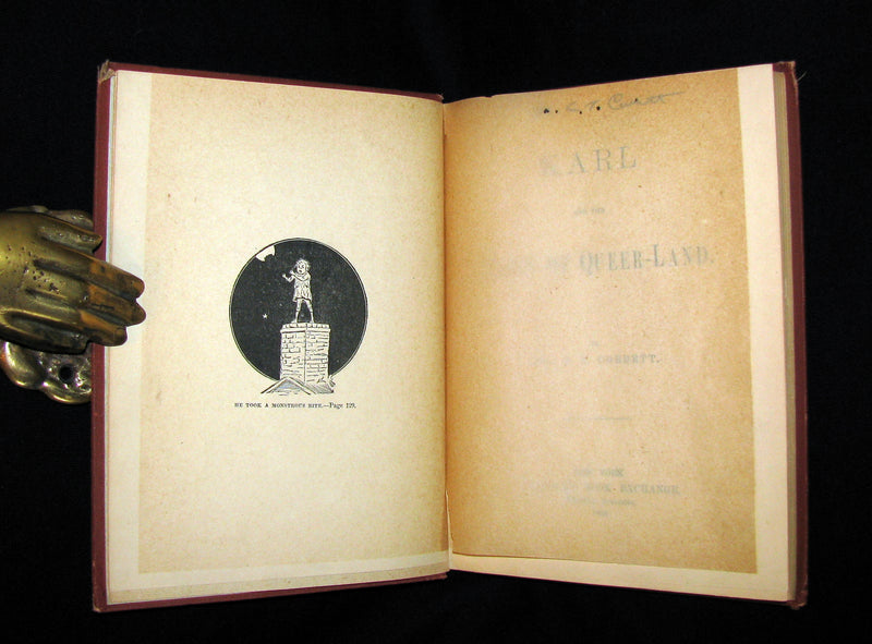 1880 Scarce SIGNED 1stED - KARL and THE QUEEN OF QUEER-LAND (The Fairy of The Moonbeam).