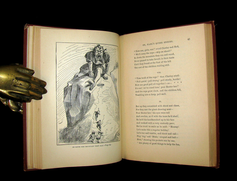 1880 Scarce SIGNED 1stED - KARL and THE QUEEN OF QUEER-LAND (The Fairy of The Moonbeam).