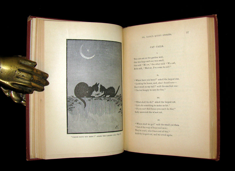 1880 Scarce SIGNED 1stED - KARL and THE QUEEN OF QUEER-LAND (The Fairy of The Moonbeam).