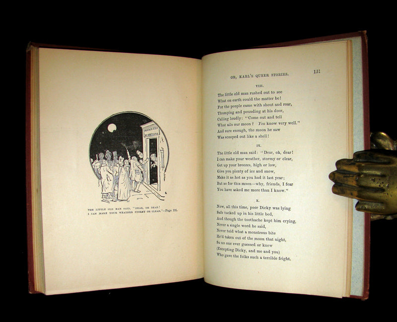 1880 Scarce SIGNED 1stED - KARL and THE QUEEN OF QUEER-LAND (The Fairy of The Moonbeam).