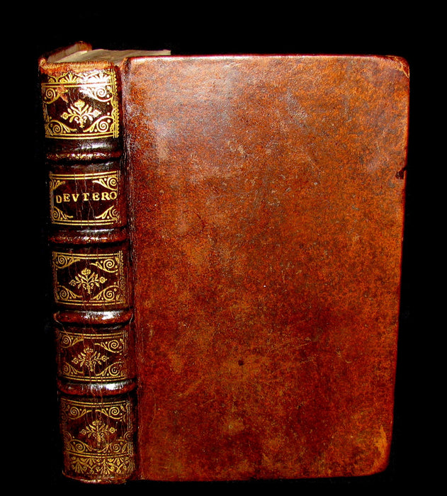 1685 Rare Latin French Book - Book of Deuteronomy - DEUTERONOME. Bible.