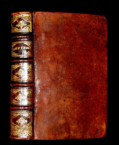 1685 Rare Latin French Book - Book of Deuteronomy - DEUTERONOME. Bible.