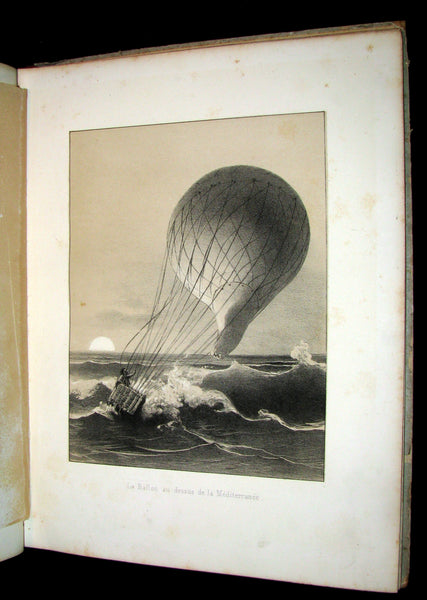 1870 Rare French Ballooning Book - Aventures de Paul enlevé par un ballon - Adventures of Paul Abducted by a Balloon.