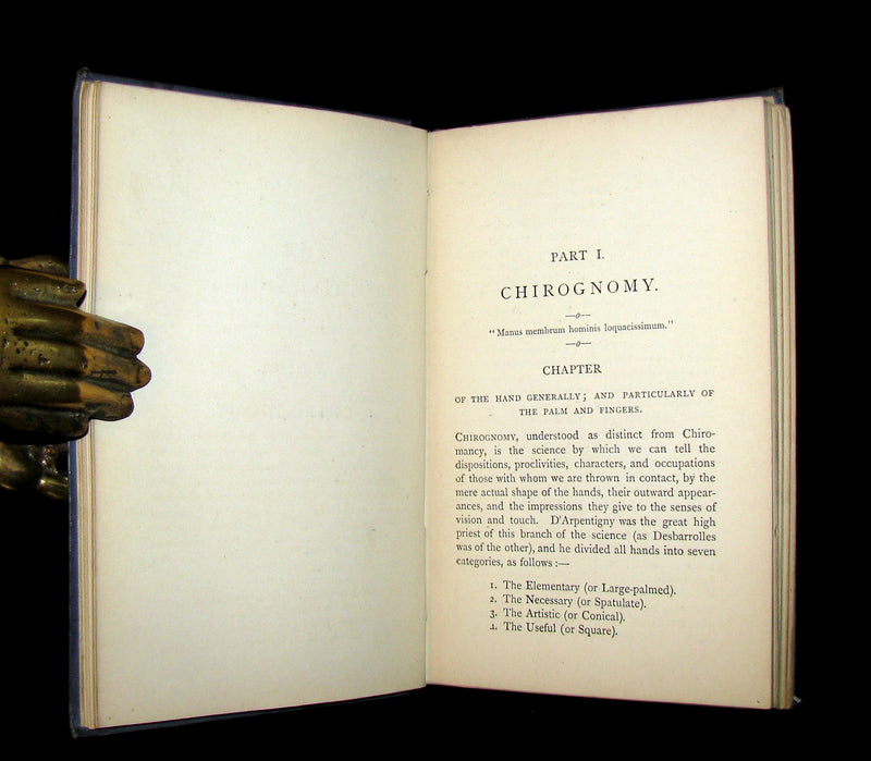 1883 Scarce 1st EDITION -  CHIROMANCY - The Science of Palmistry by Henry Frith.