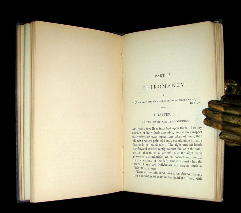 1883 Scarce 1st EDITION -  CHIROMANCY - The Science of Palmistry by Henry Frith.