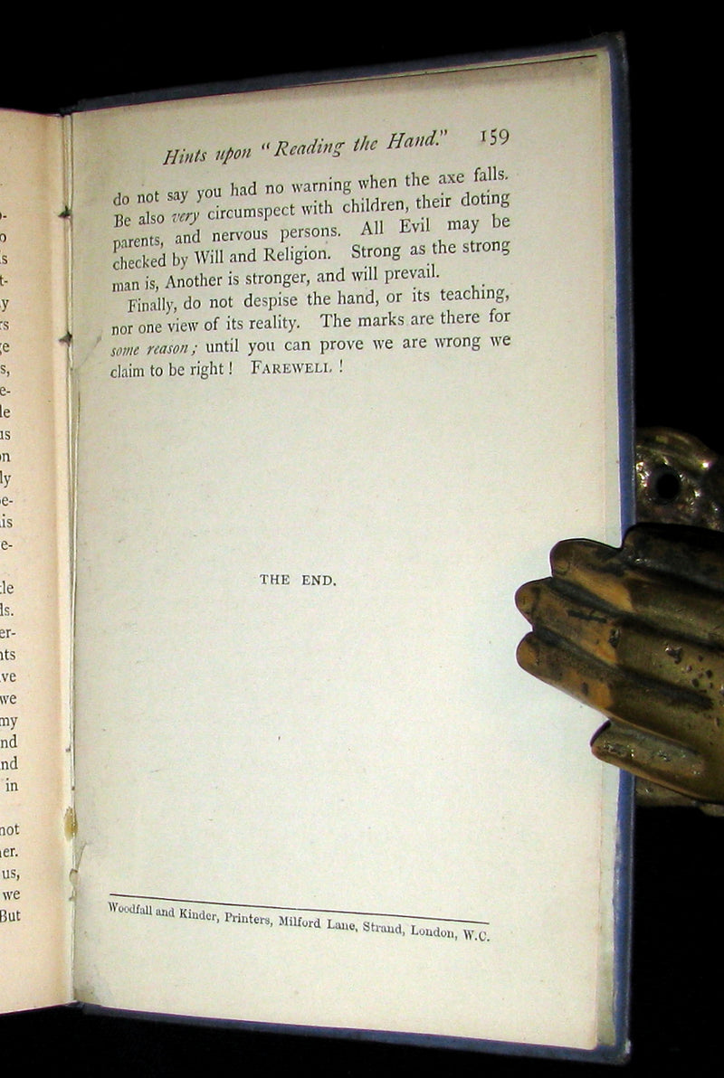 1883 Scarce 1st EDITION -  CHIROMANCY - The Science of Palmistry by Henry Frith.