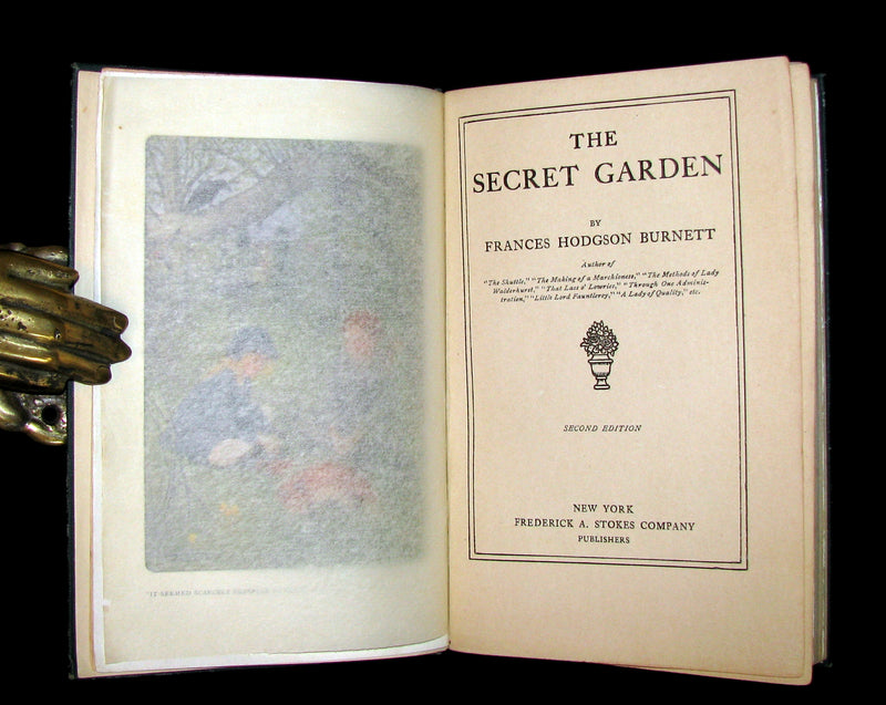 1911 Rare Book - The Secret Garden by Frances Hodgson Burnett. Second Edition.