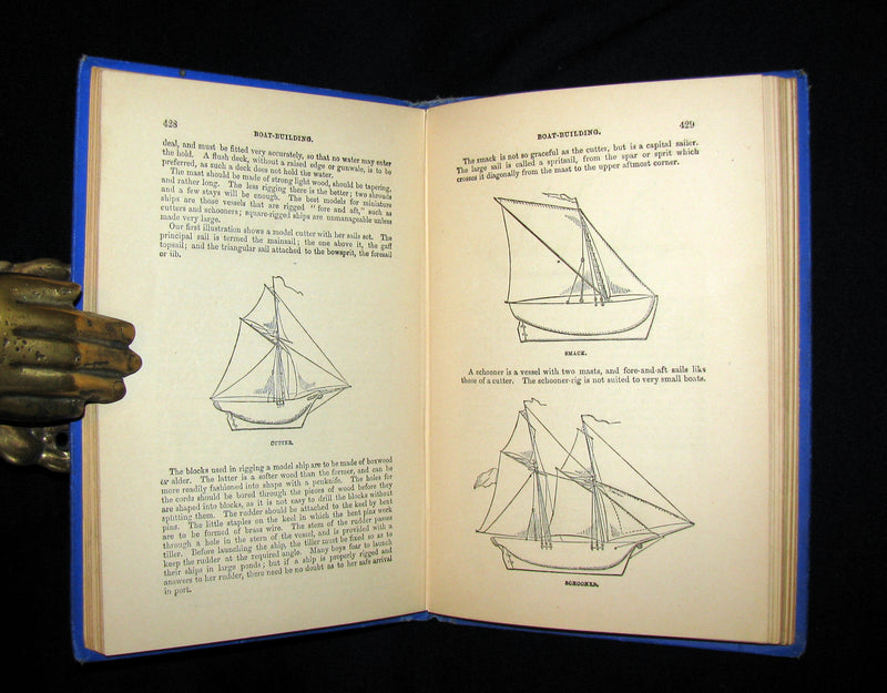 1880 Scarce Book ~ Games of Skill and Conjuring Illustrated (Draughts, Chess, Legerdemain, tricks, etc.).