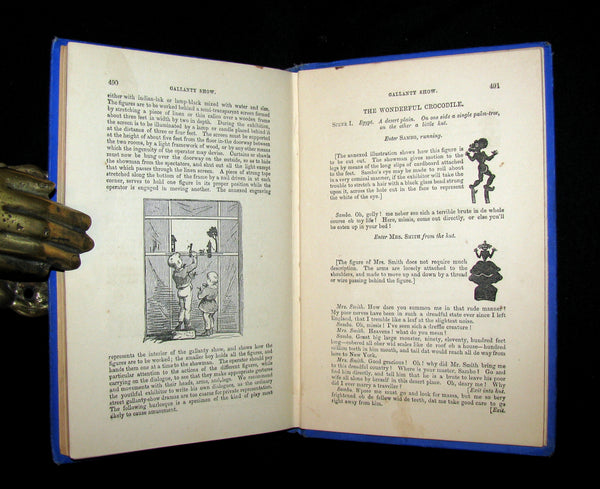 1880 Scarce Book ~ Games of Skill and Conjuring Illustrated (Draughts, Chess, Legerdemain, tricks, etc.).