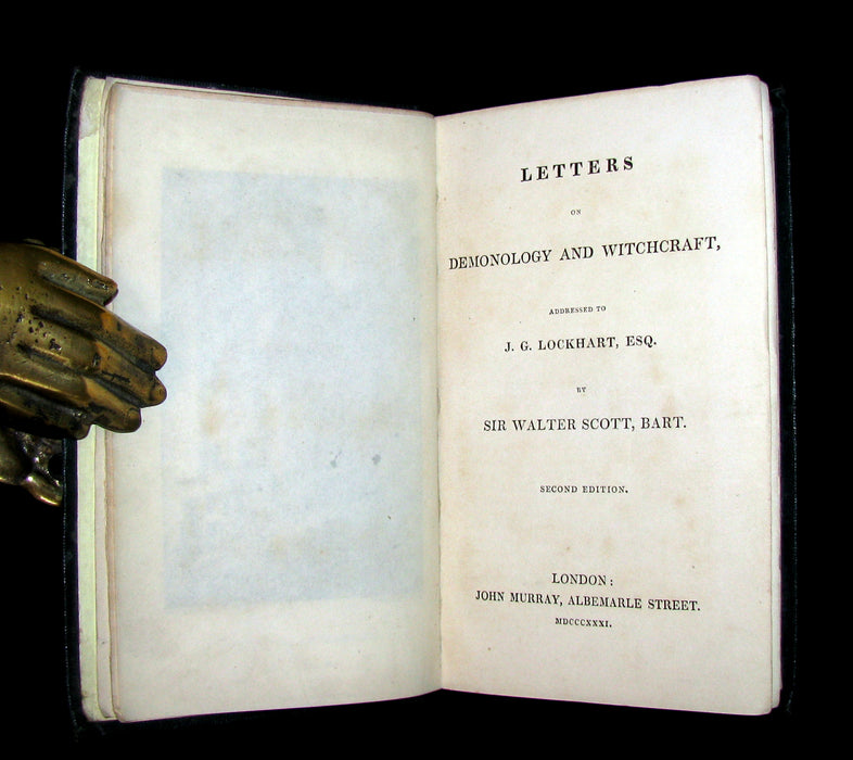 1831 Rare 2nd EDITION - Letters on Demonology & Witchcraft - WITCHES & FAIRIES by Walter Scott.