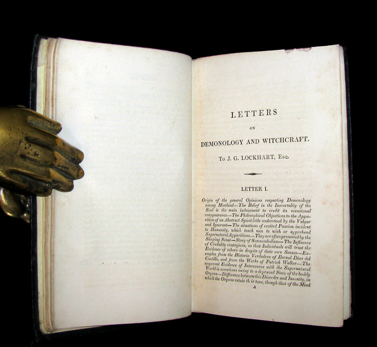 1831 Rare 2nd EDITION - Letters on Demonology & Witchcraft - WITCHES & FAIRIES by Walter Scott.