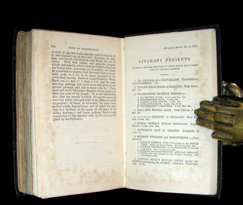 1831 Rare 2nd EDITION - Letters on Demonology & Witchcraft - WITCHES & FAIRIES by Walter Scott.