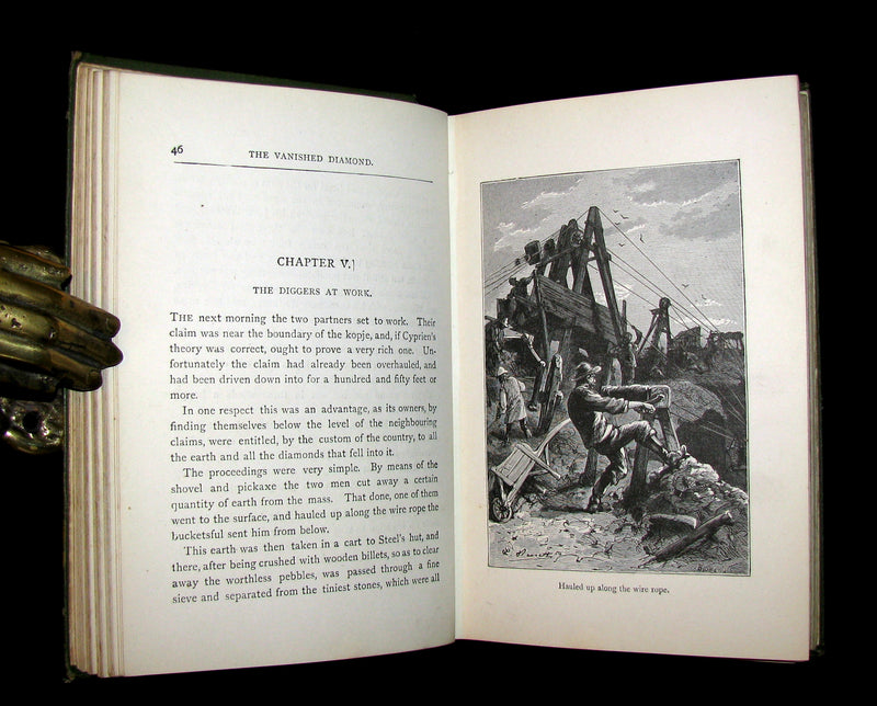 1896 Scarce Edition - Jules Verne - The Vanished Diamond: A Tale of South Africa.
