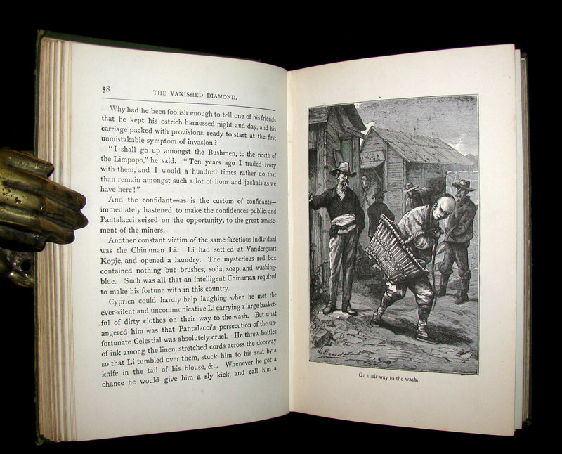 1896 Scarce Edition - Jules Verne - The Vanished Diamond: A Tale of South Africa.