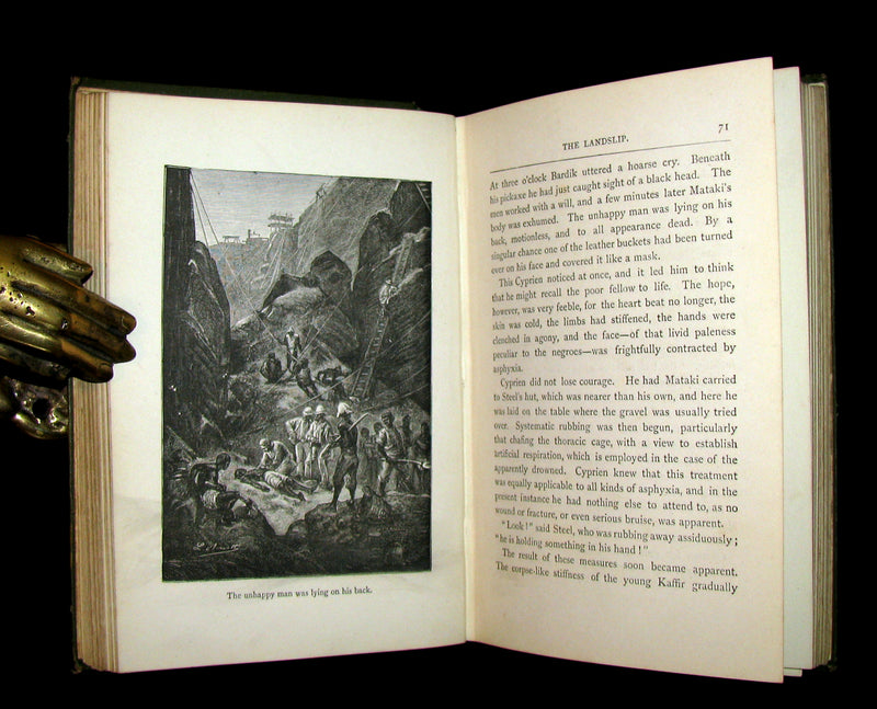 1896 Scarce Edition - Jules Verne - The Vanished Diamond: A Tale of South Africa.