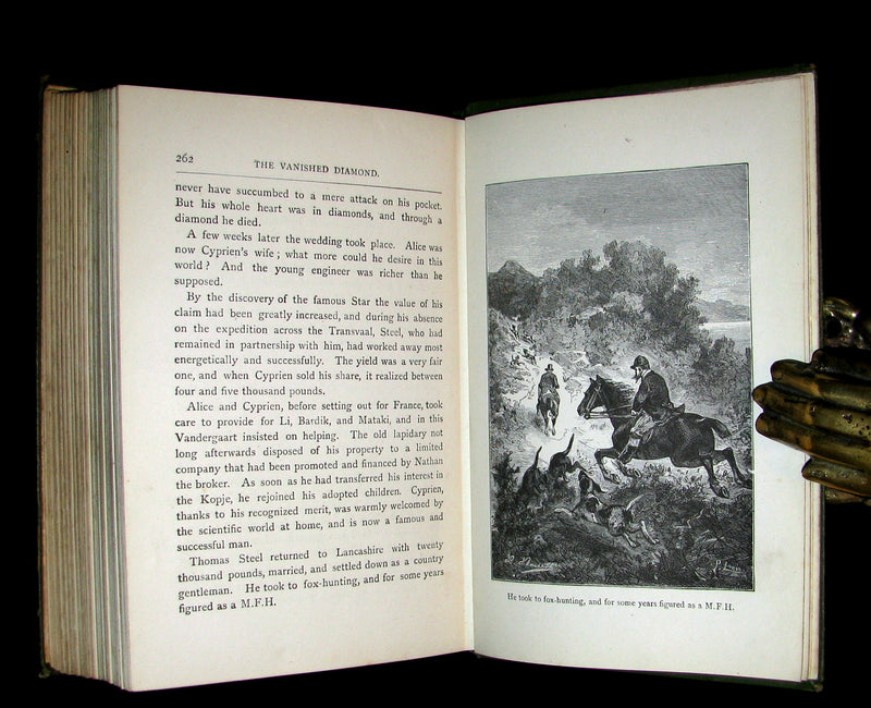 1896 Scarce Edition - Jules Verne - The Vanished Diamond: A Tale of South Africa.