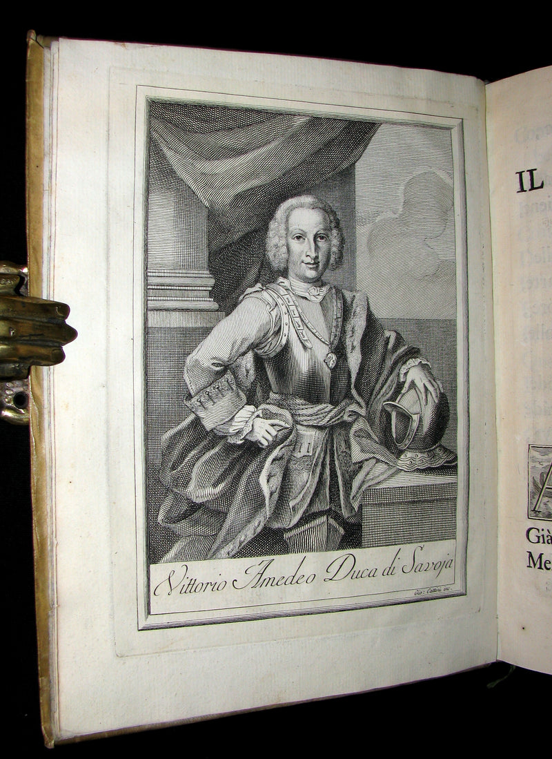 1747 Rare Italian French vellum Book set - Tragedie di Pier Cornelio - Tragédies de Pierre Corneille.