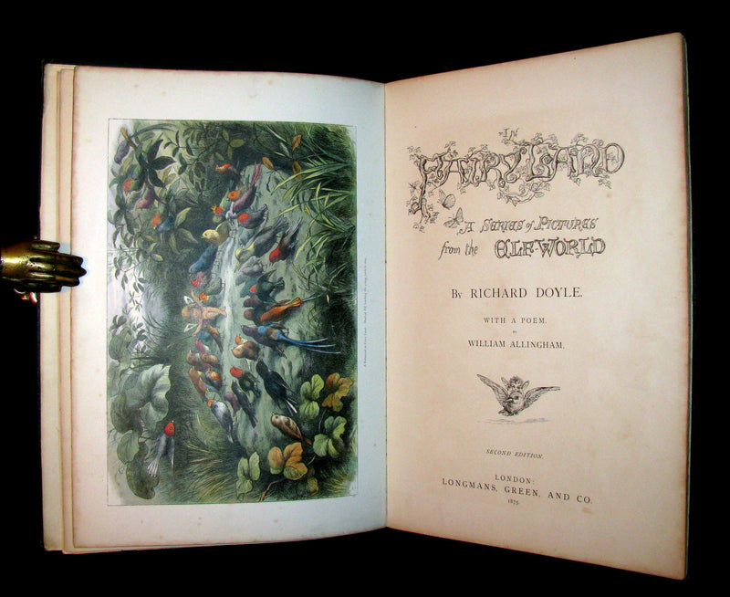 1875 Rare Richard Doyle Book - In FAIRYLAND : A Series of Pictures from the ELF-WORLD. 2nd EDITION.