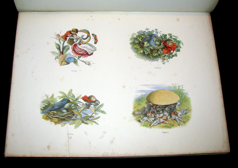 1875 Rare Richard Doyle Book - In FAIRYLAND : A Series of Pictures from the ELF-WORLD. 2nd EDITION.