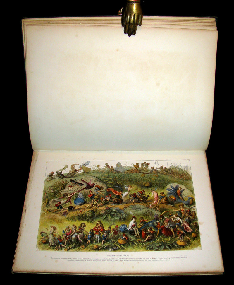 1875 Rare Richard Doyle Book - In FAIRYLAND : A Series of Pictures from the ELF-WORLD. 2nd EDITION.