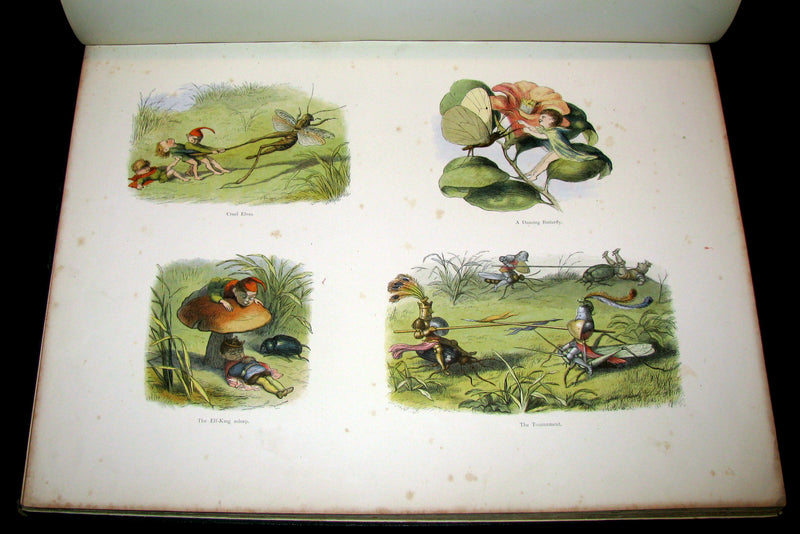 1875 Rare Richard Doyle Book - In FAIRYLAND : A Series of Pictures from the ELF-WORLD. 2nd EDITION.
