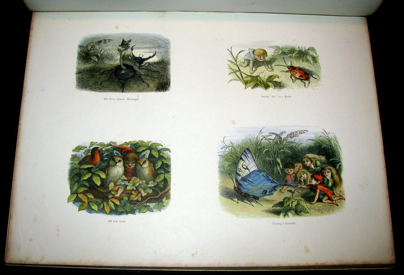 1875 Rare Richard Doyle Book - In FAIRYLAND : A Series of Pictures from the ELF-WORLD. 2nd EDITION.
