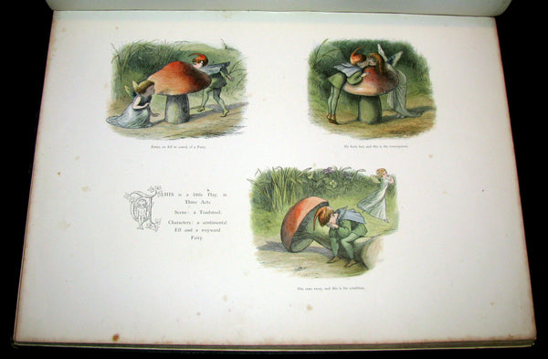 1875 Rare Richard Doyle Book - In FAIRYLAND : A Series of Pictures from the ELF-WORLD. 2nd EDITION.