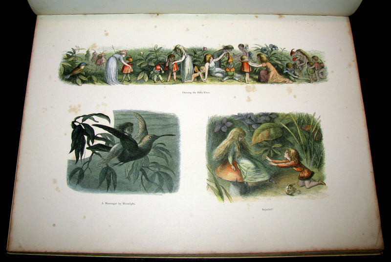 1875 Rare Richard Doyle Book - In FAIRYLAND : A Series of Pictures from the ELF-WORLD. 2nd EDITION.