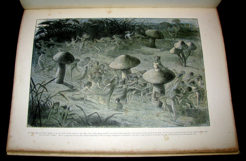 1875 Rare Richard Doyle Book - In FAIRYLAND : A Series of Pictures from the ELF-WORLD. 2nd EDITION.