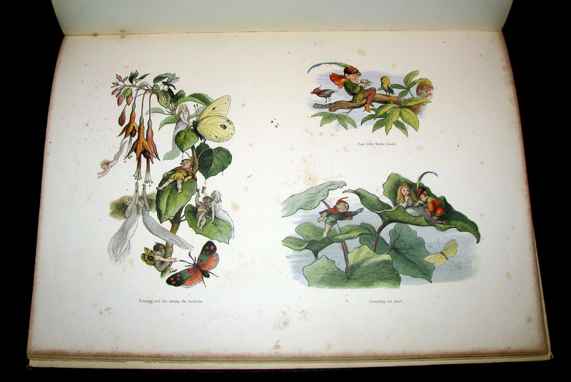 1875 Rare Richard Doyle Book - In FAIRYLAND : A Series of Pictures from the ELF-WORLD. 2nd EDITION.