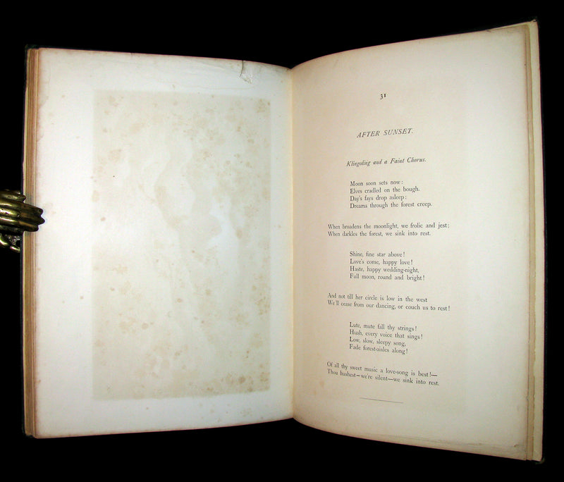 1875 Rare Richard Doyle Book - In FAIRYLAND : A Series of Pictures from the ELF-WORLD. 2nd EDITION.