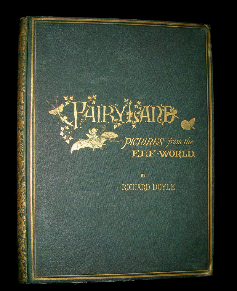 1875 Rare Richard Doyle Book - In FAIRYLAND : A Series of Pictures from the ELF-WORLD. 2nd EDITION.